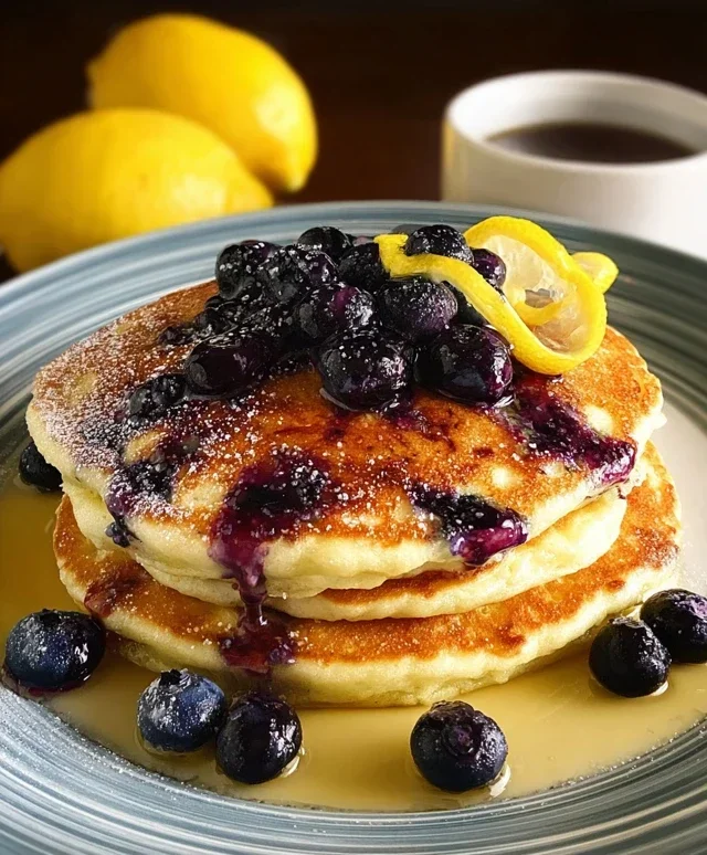 Lemon Blueberry Pancakes