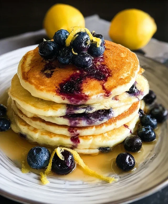 Lemon Blueberry Pancakes