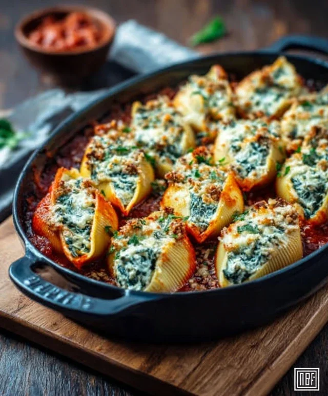 Spinach and Ricotta Stuffed Shells Recipe