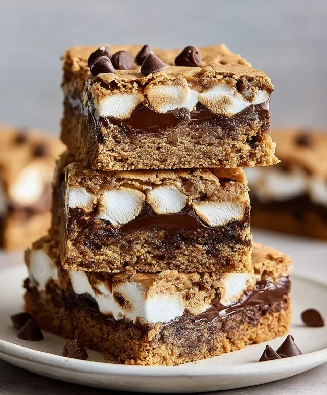 Peanut Butter S'mores Blondies