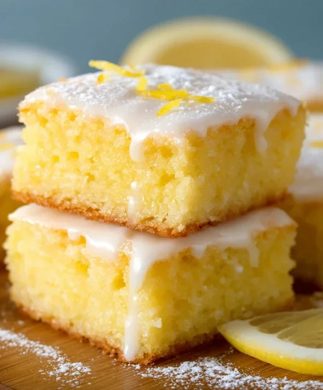 Easy Lemon Brownies Recipe
