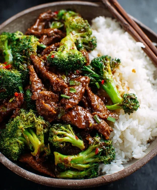 Chinese Beef and Broccoli (牛肉炒西兰花)