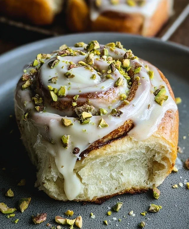 Small Batch Pistachio Cream Cinnamon Rolls