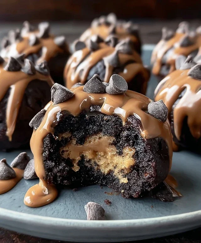 Chocolate Chip Cookie Dough Brownie Bombs