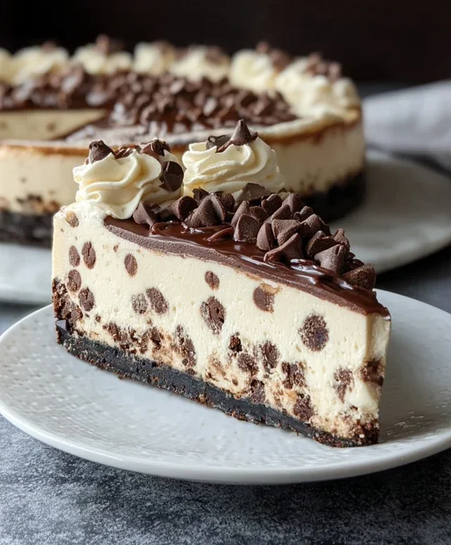No Bake Cookie Dough Cheesecake