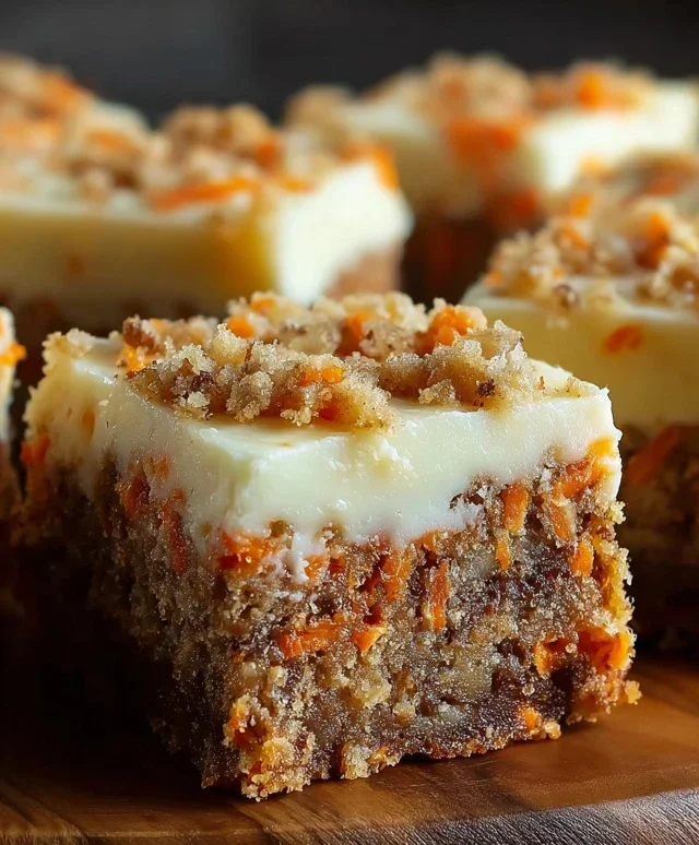 Irresistibly Indulgent Carrot Cake Cream Cheese Bars