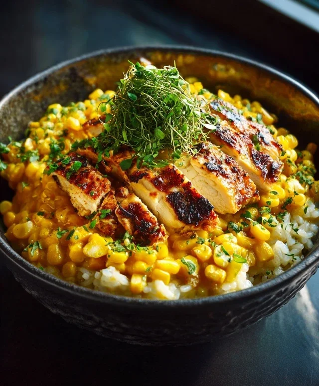 Street Corn Chicken Rice Bowl