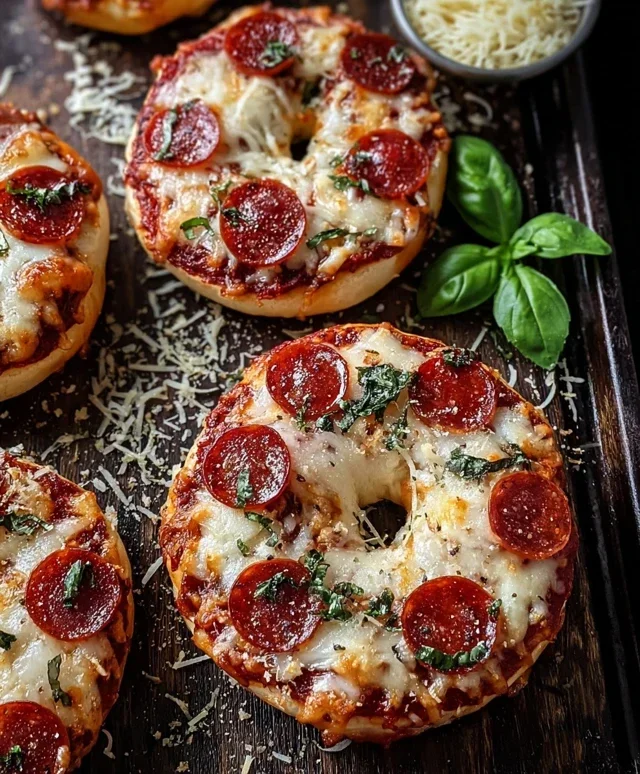 Giant Pizza Bagels