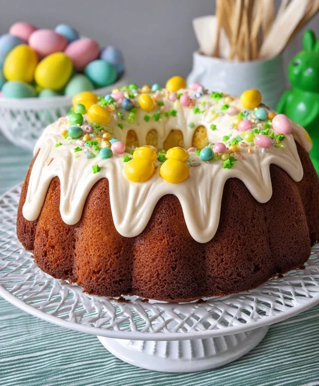 Easter Basket Bundt Cake Recipe (Easy Spring Dessert!)