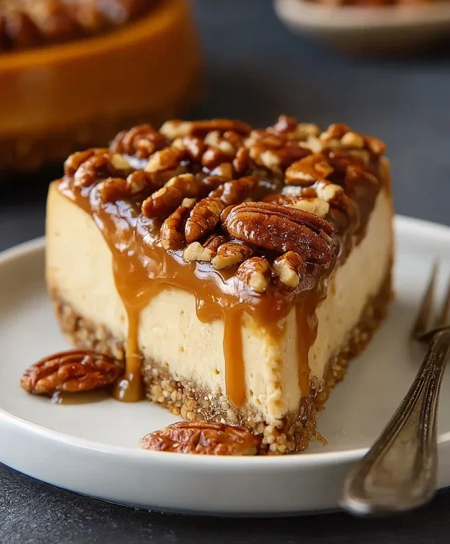 Pecan Caramel Cheesecake
