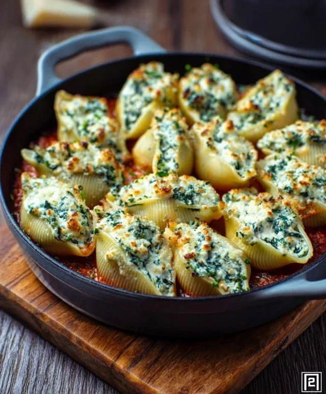 Spinach and Ricotta Stuffed Shells Recipe