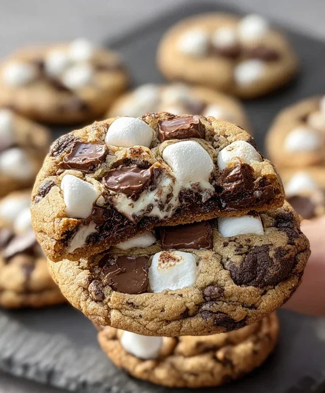 S'mores Cookies and Cream Cookies