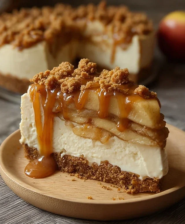 No bake Apple pie cheesecake