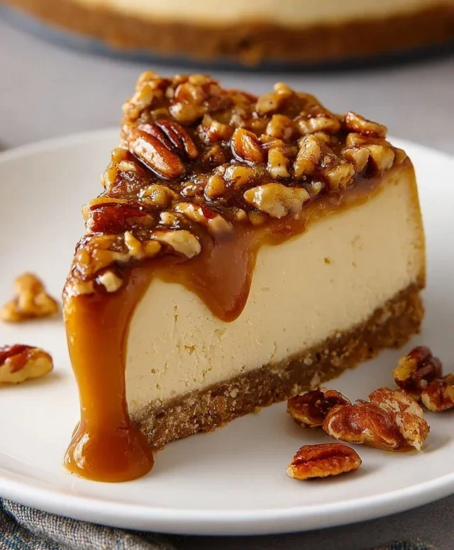 Pecan Caramel Cheesecake