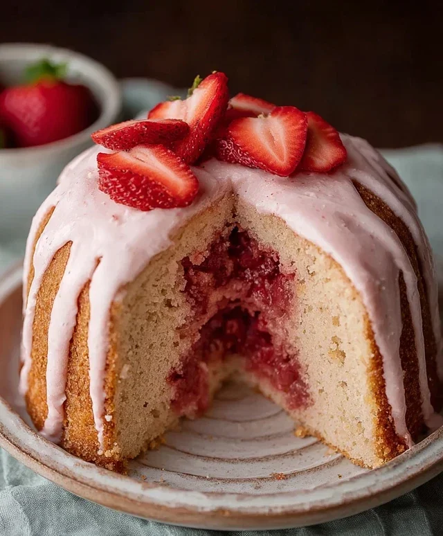 Small-batch Vegan Strawberry Cake