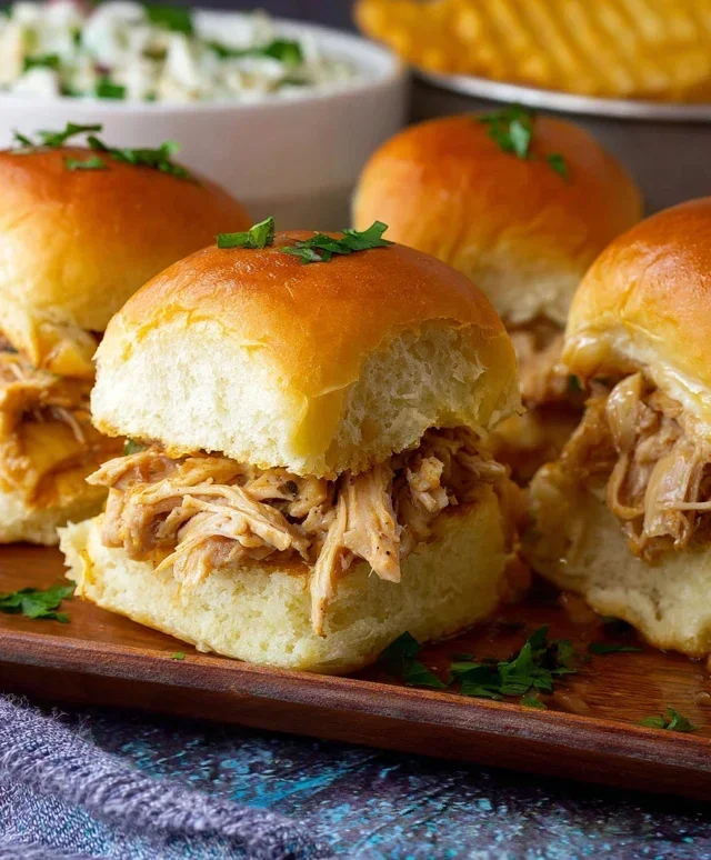 Crock Pot Mississippi Chicken Sliders