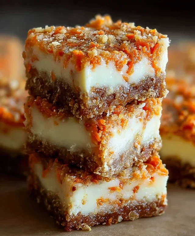 Irresistibly Indulgent Carrot Cake Cream Cheese Bars