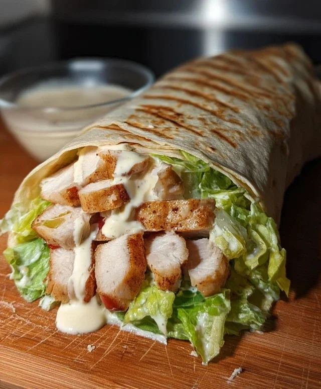 Chicken Caesar Wraps