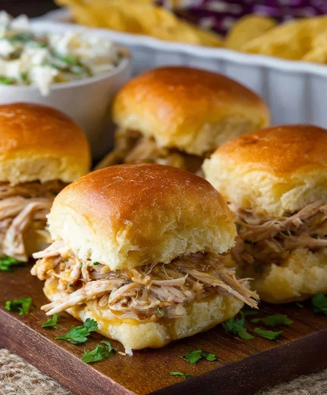 Crock Pot Mississippi Chicken Sliders
