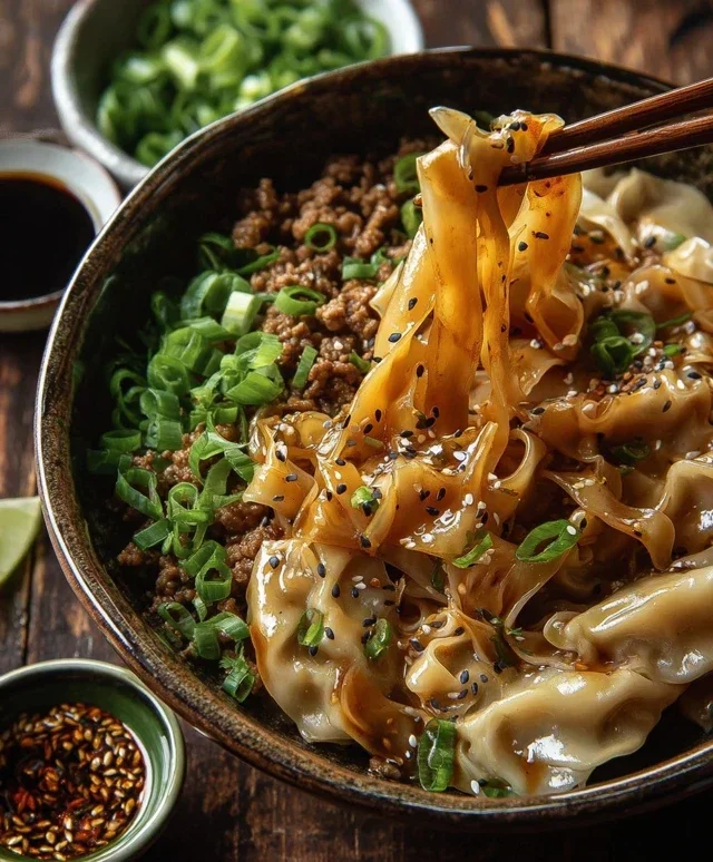 Potsticker Noodle Bowl