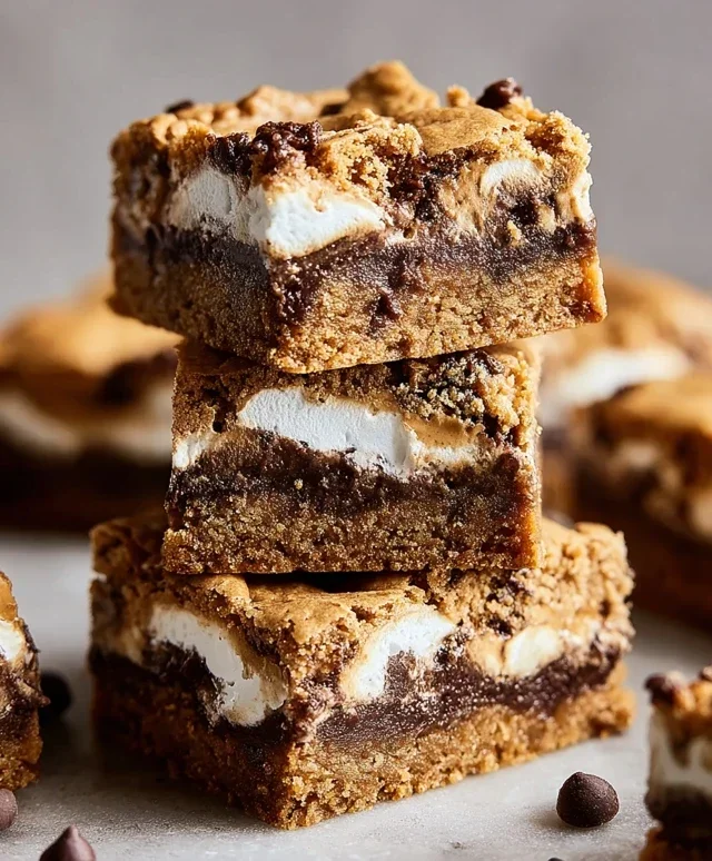 Peanut Butter S'mores Blondies