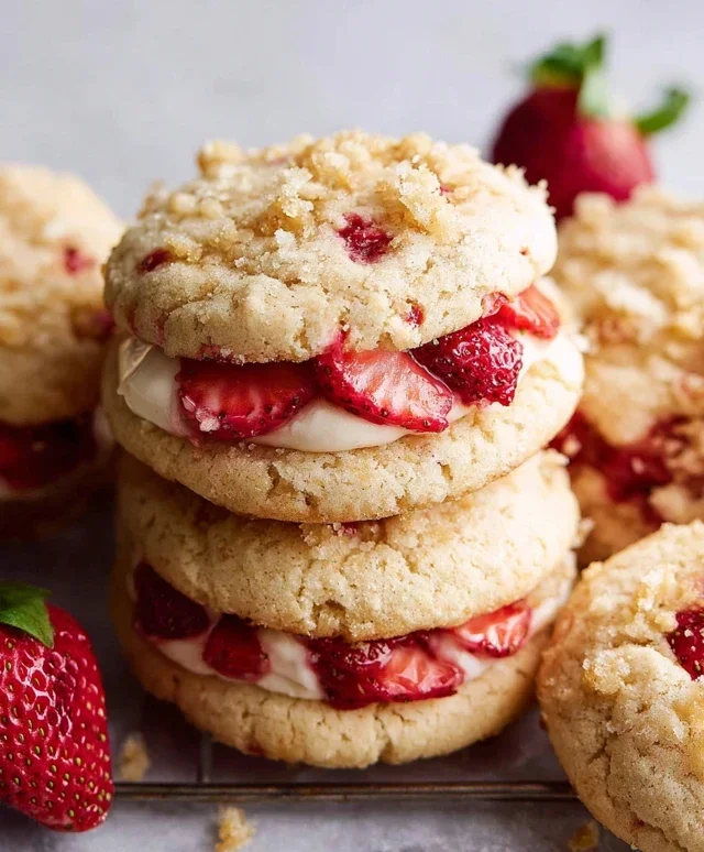 Strawberry Shortcake Cookies