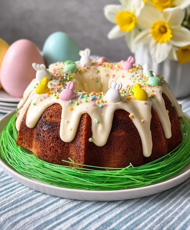 Easter Basket Bundt Cake Recipe (Easy Spring Dessert!)