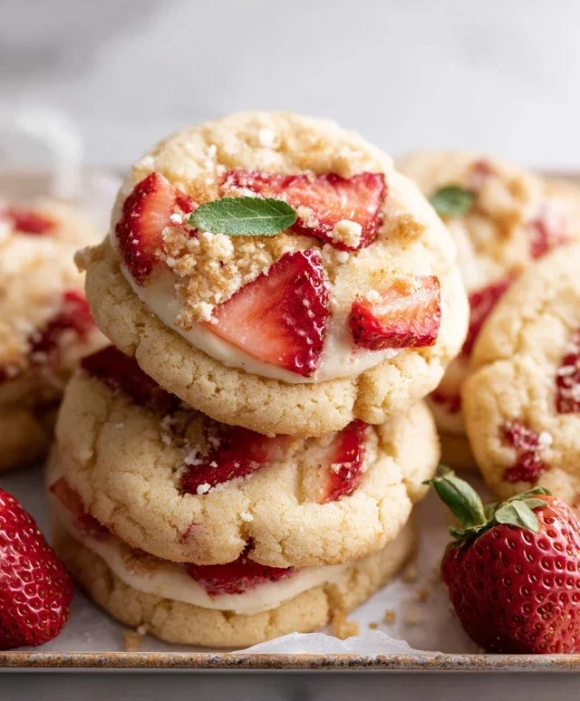 Strawberry Shortcake Cookies