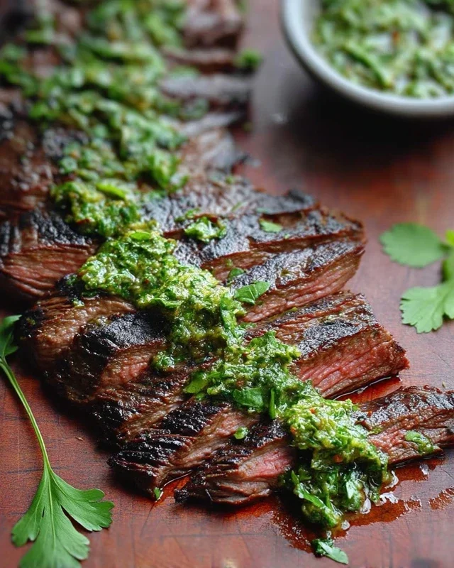 Skirt Steak Marinade Recipe with Chimichurri Recipe