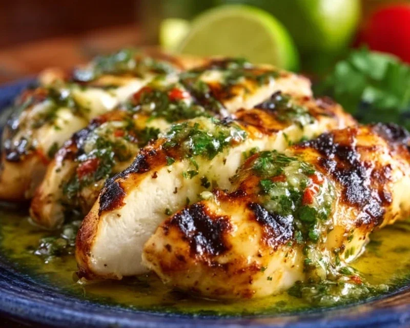 Grilled Salsa Verde Chicken with Pepper Jack