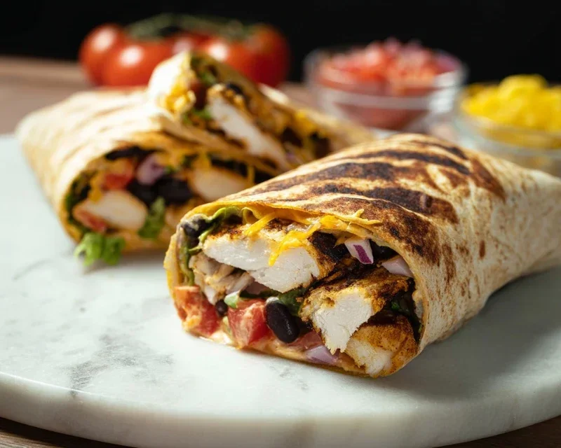 Chipotle Ranch Grilled Chicken Burrito