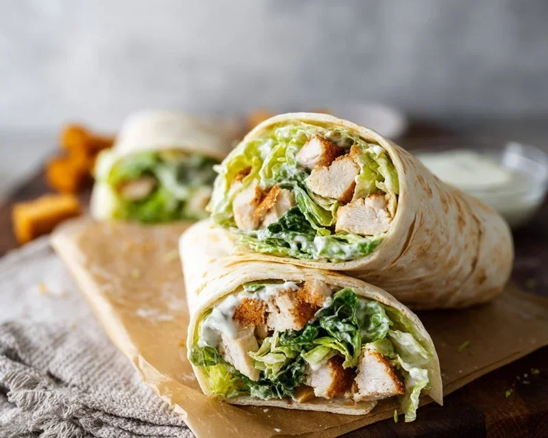 Chicken Caesar Wraps