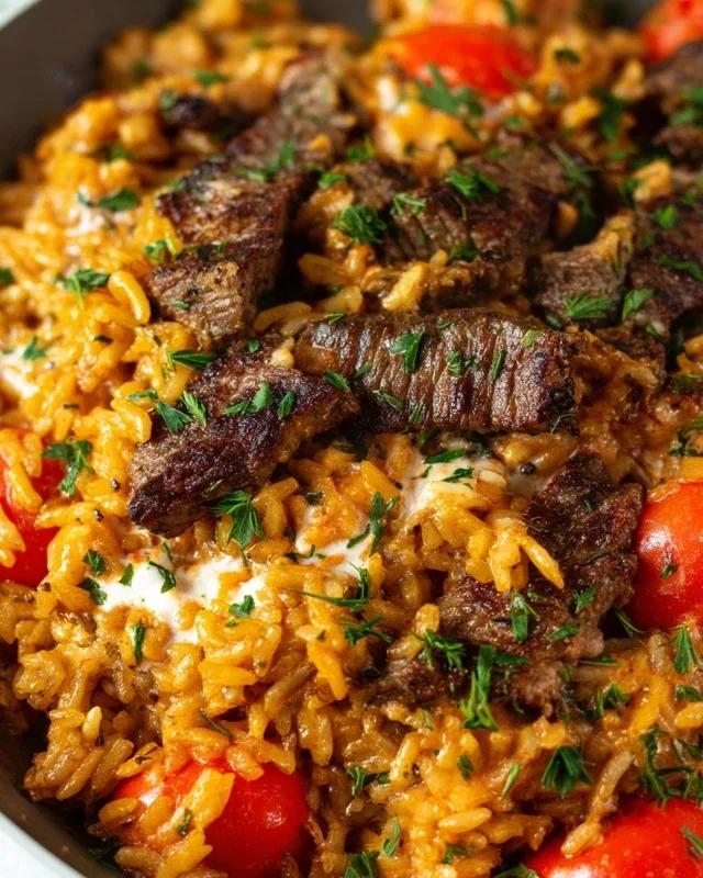 Steak Queso Rice A Flavorful Recipe
