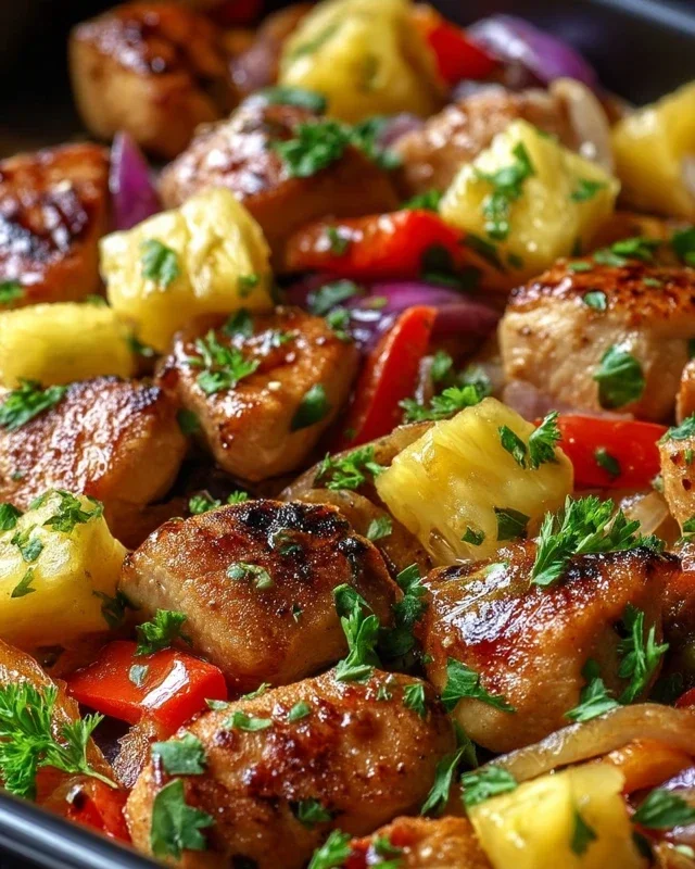 Hawaiian Chicken Sheet Pan