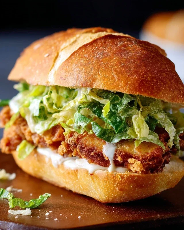 Crispy Chicken Caesar Sandwich