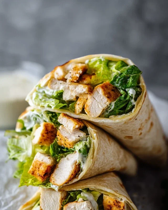 Chicken Caesar Wraps