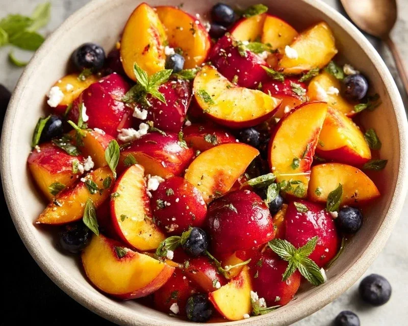 Summer Peach Fruit Salad