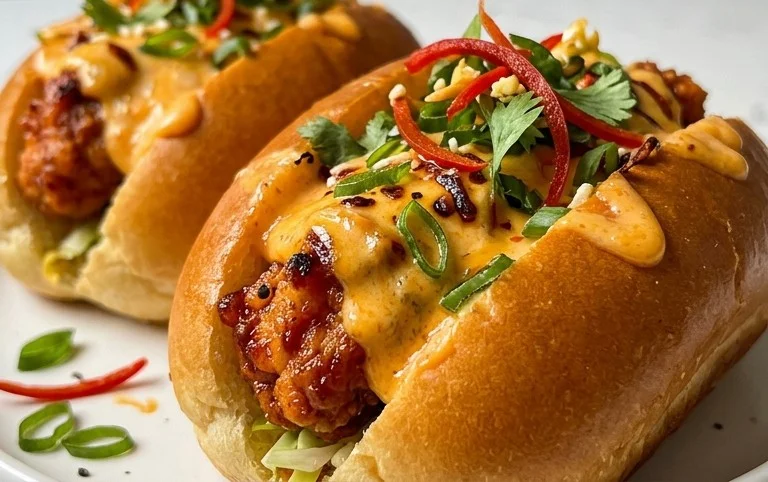 Cheesy Dynamite Chicken Buns