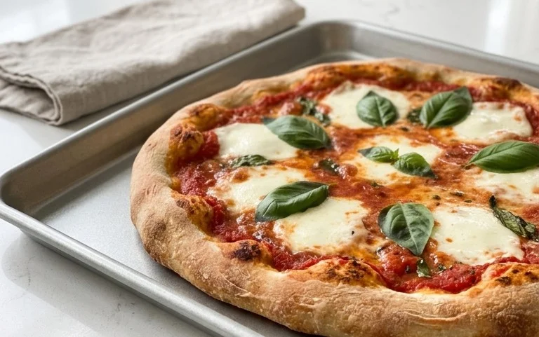 An excellent No Yeast Pizza Dough - quick easy homemade pizza!