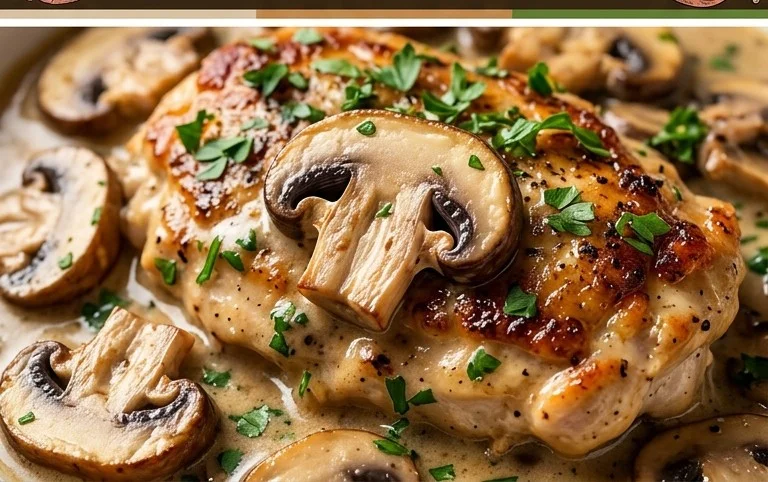 Creamy Mushroom Chicken Recipe
