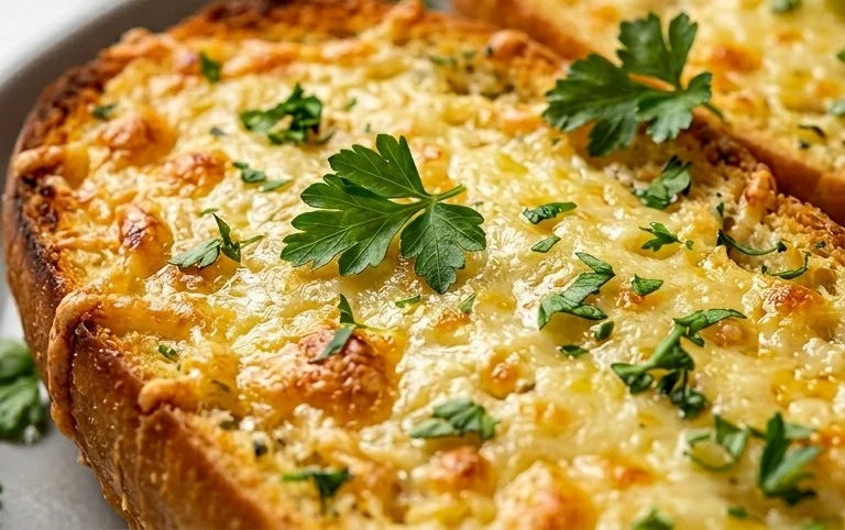 BEST CHEESY GARLIC BREAD RECIPE