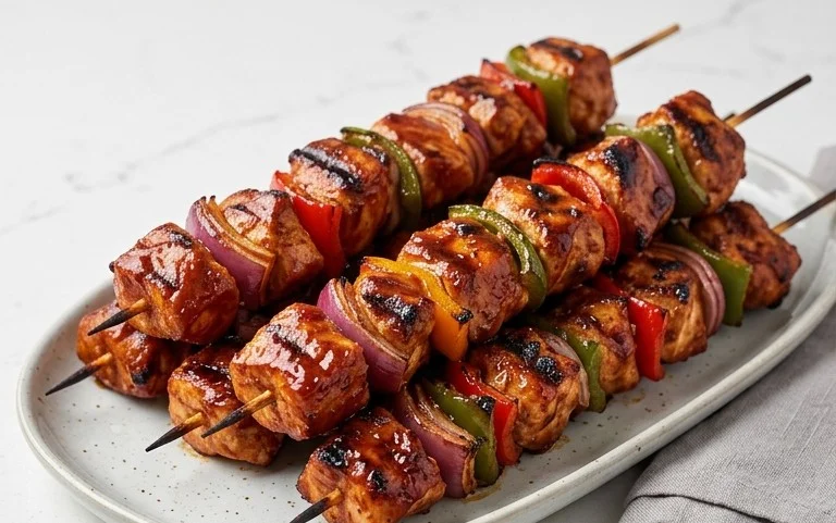 Mexican Barbecue Chicken Skewers