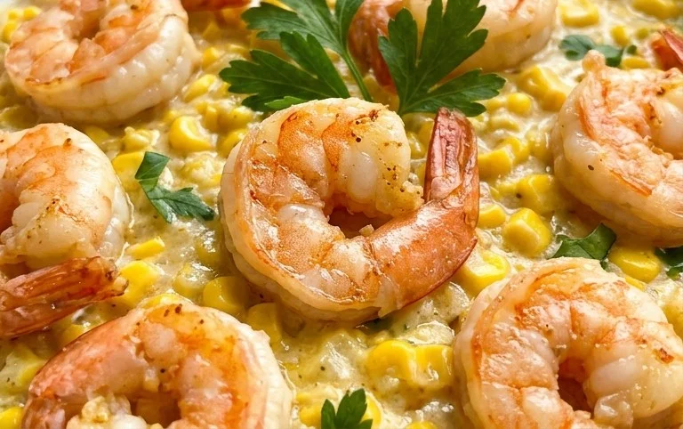 Shrimp and Creamed Corn (30 Minutes, One-Pan)