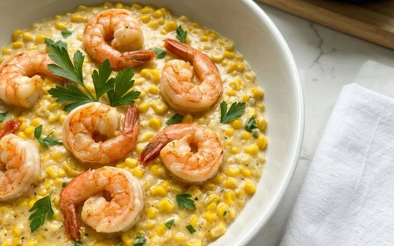 Shrimp and Creamed Corn (30 Minutes, One-Pan)