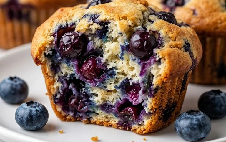 Homemade Blueberry Muffins