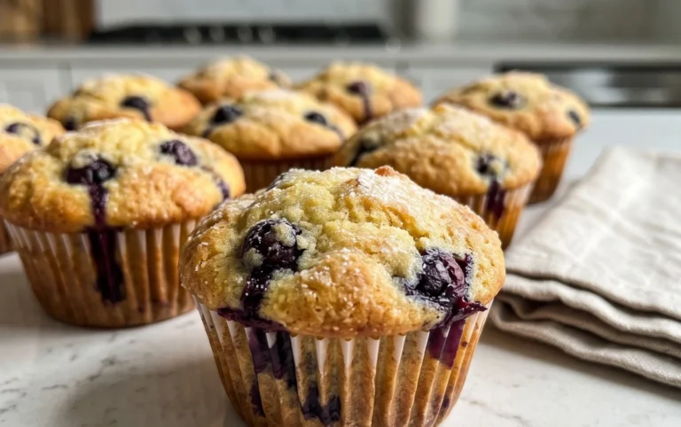 Sour Cream Blueberry Muffins