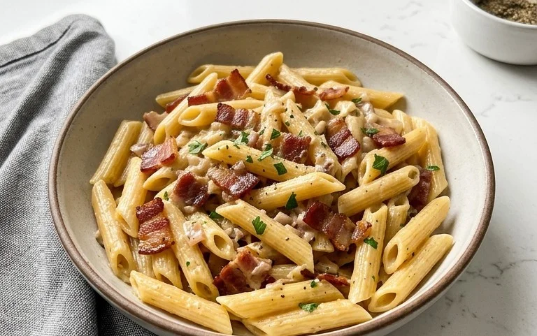 Beef Bacon Pasta
