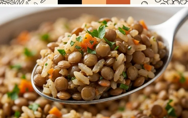 Easy Mediterranean Lentils and Rice