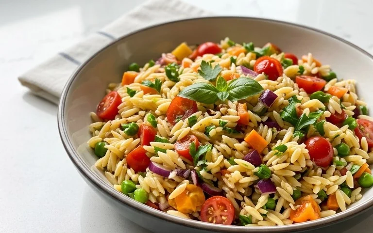 Rainbow Orzo Salad
