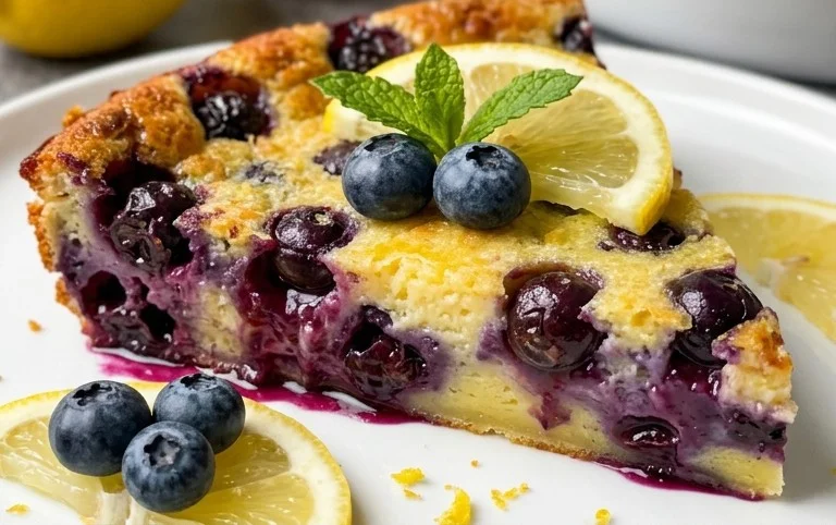 Lemon Blueberry Clafoutis